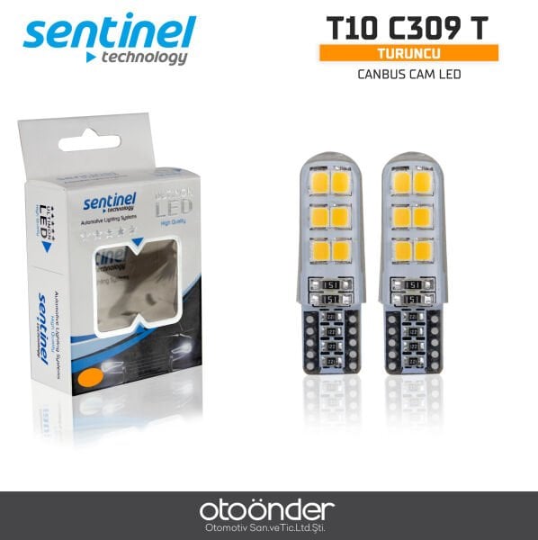 Canbus Silikonlu Turuncu 12V 12 LED’li Ampül – Yüksek Performans ve Dayanıklılık