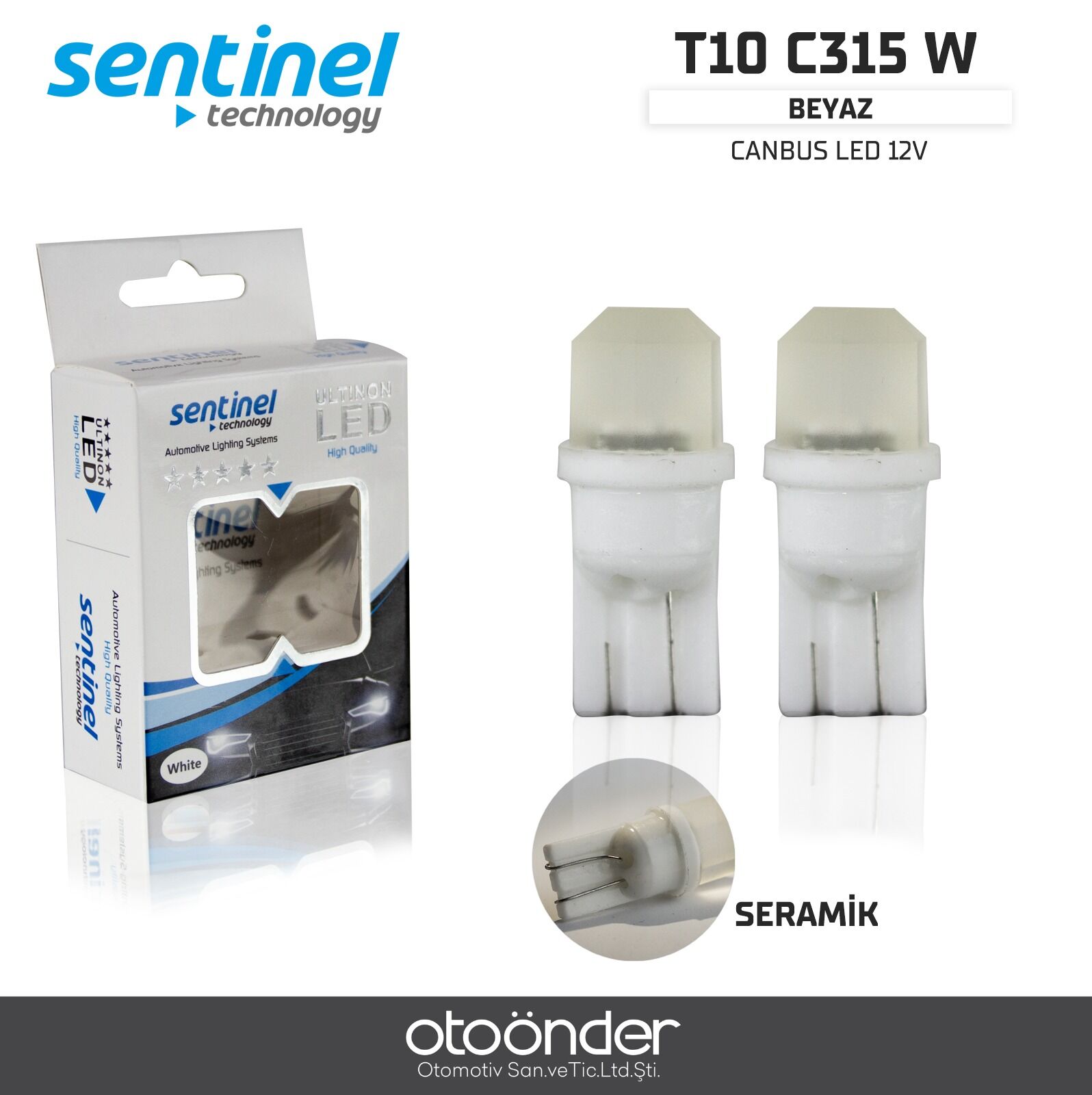 Canbus Seramik Beyaz LED Ampül 12V – Yüksek Performans ve Dayanıklılık