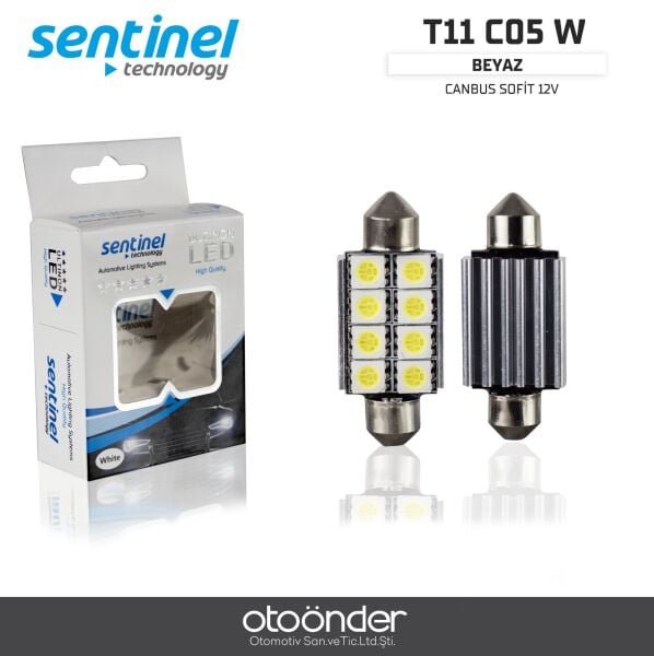 Canbus Sofit 39mm Beyaz 8 SMD 12V LED Ampül – Yüksek Performans ve Canbus Uyumlu