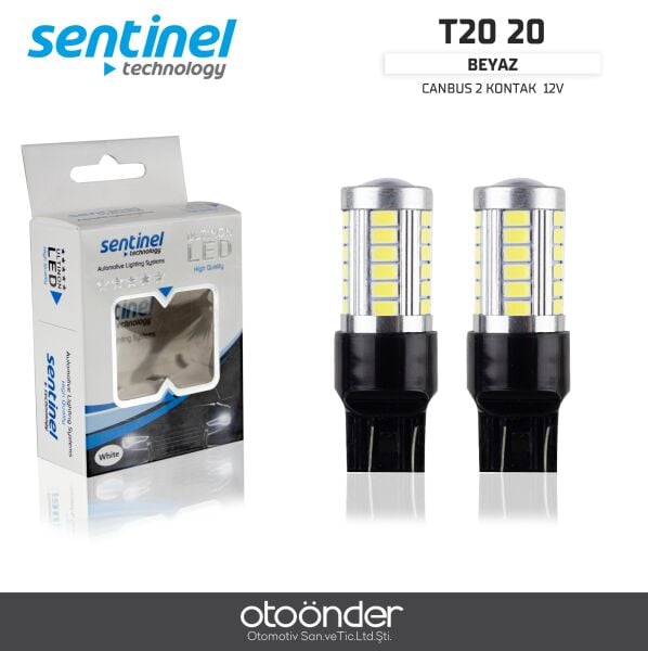 Canbus T20 Beyaz LED Ampül Çift Duy – Yüksek Performans ve Canbus Uyumlu