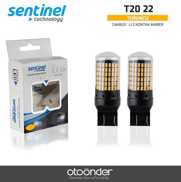 Canbus’lı 2 Kontak Amber LED Ampül – Yüksek Performans ve Canbus Uyumlu