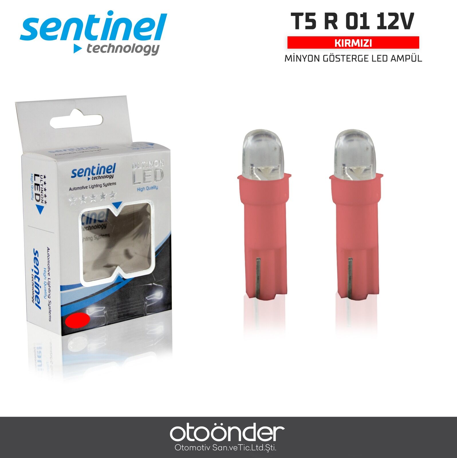 Minyon Gösterge Kırmızı LED Ampül – Net Işık ve Uzun Ömürlü Performans