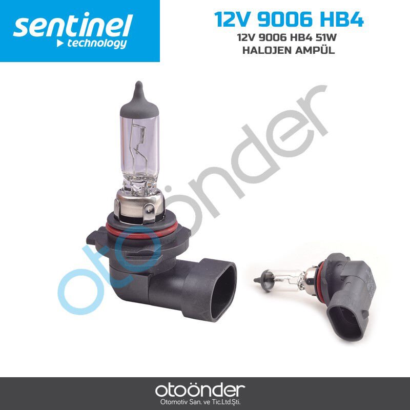 12V 9006 (HB4) 51W Halojen Ampül – Güçlü Aydınlatma ve Net Görüş
