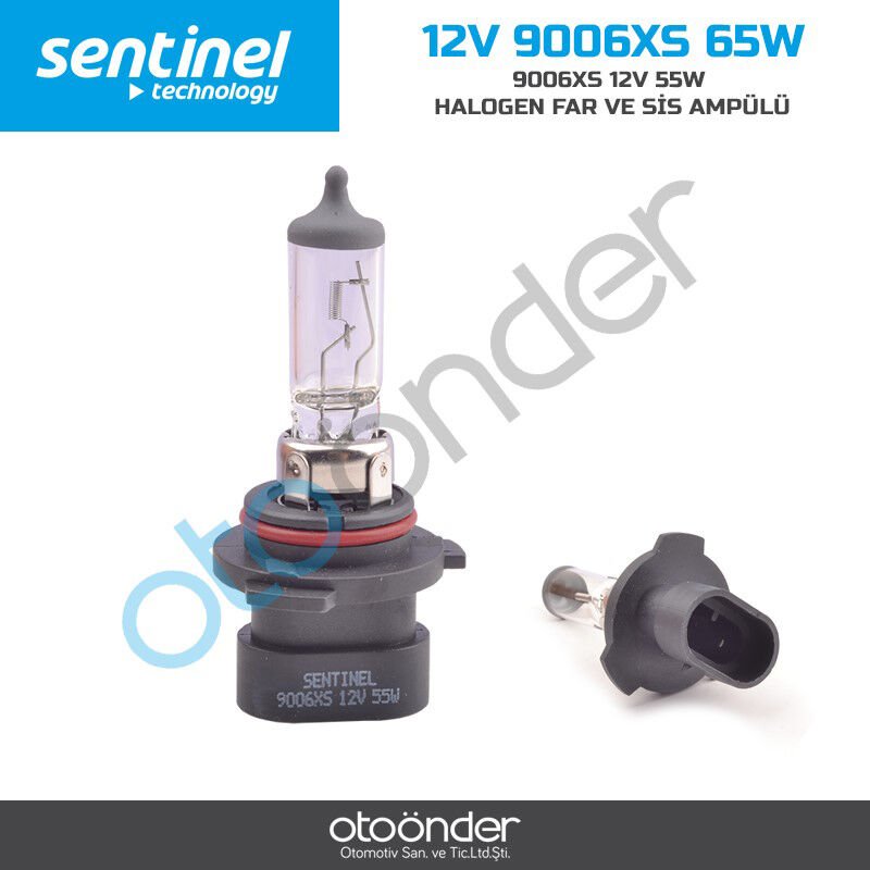 9006XS 12V 55W Halojen Far ve Sis Ampülü – Güçlü ve Dengeli Işık Performansı