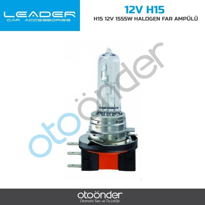 H15 12V 15/55W Halojen Far Ampulü Uzun Kısa Far Gündüz Sürüş Lambası OEM Tip