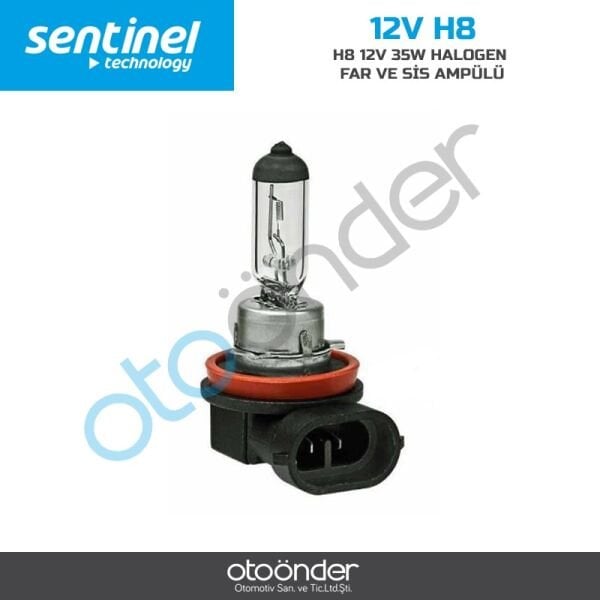 H8 12V 35W Halojen Far ve Sis Ampulü OEM Standart Dengeli Aydınlatma