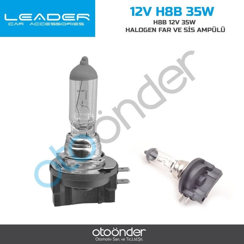 H8B 12V 35W Halojen Far ve Sis Ampulü OEM Standart Dengeli Işık