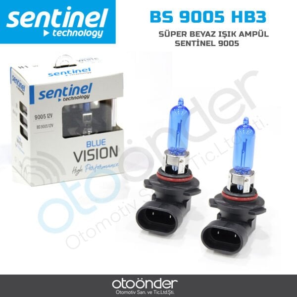 Sentinel 9005 HB3 Süper Beyaz Işık Ampül 12V Yüksek Aydınlatma