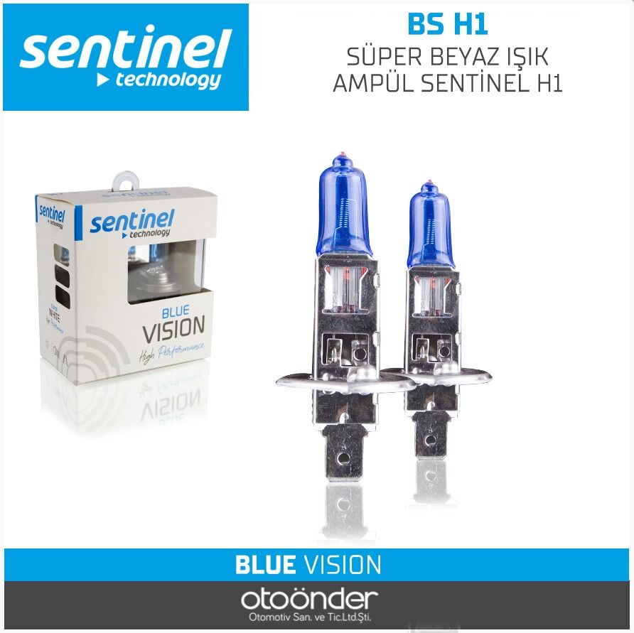 Sentinel H1 Süper Beyaz Işık Ampül 12V Net Görüş ve Şık Görünüm