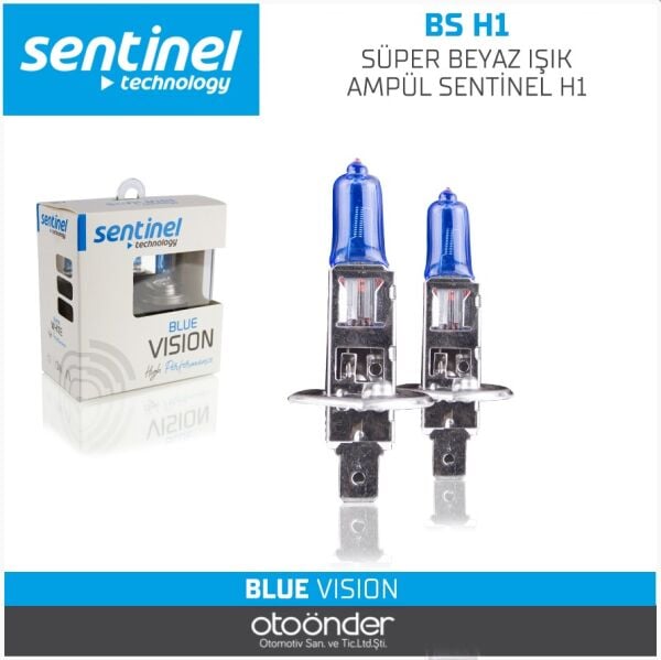 Sentinel H1 Süper Beyaz Işık Ampül 12V Net Görüş ve Şık Görünüm