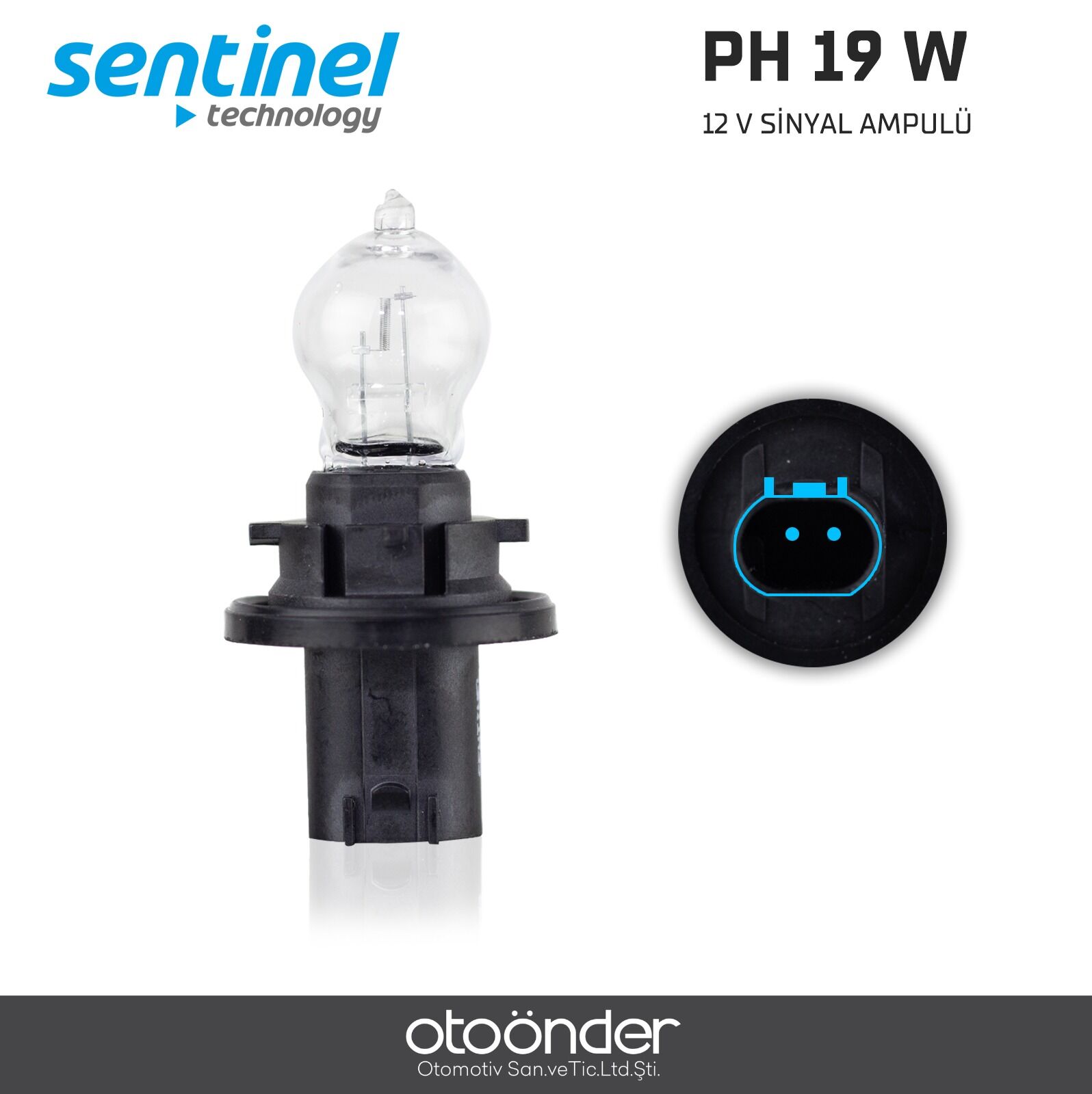 PH 19W 12V Sinyal Ampulü Turuncu Araç Sinyal Lambası