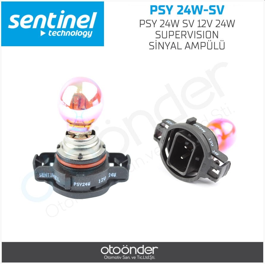 12V Silver Vision PSY24W PG20-4 Sinyal Ampulü X5 C6 Uyumlu