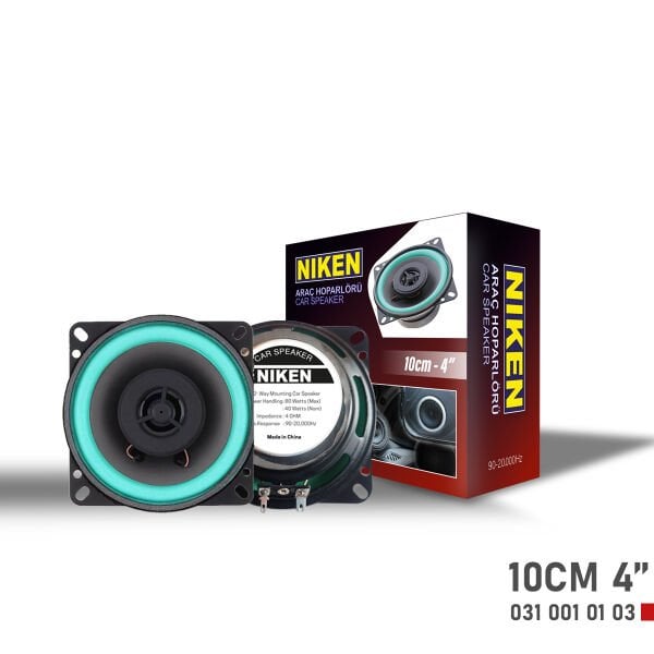 10 cm (4 inç) Araç Hoparlörü – Tekli Adet Satış, Net ve Güçlü Ses Performansı