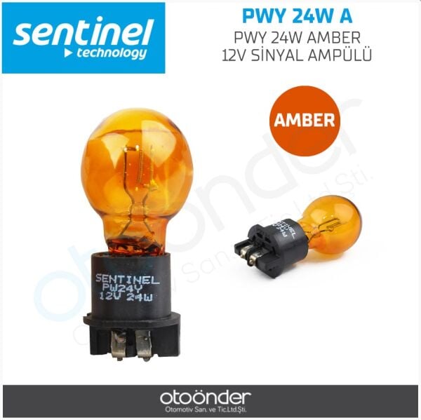 PW24W 12V Turuncu Sinyal Ampulü BMW F10 F30 F32 Golf 7 Uyumlu