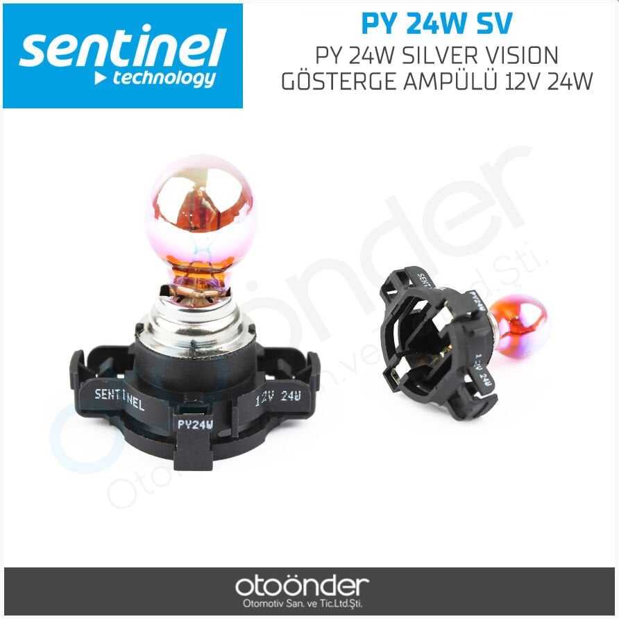 12V Silver Vision PY24W-SW PGU20-4 Sinyal Ampulü Clio IV Uyumlu