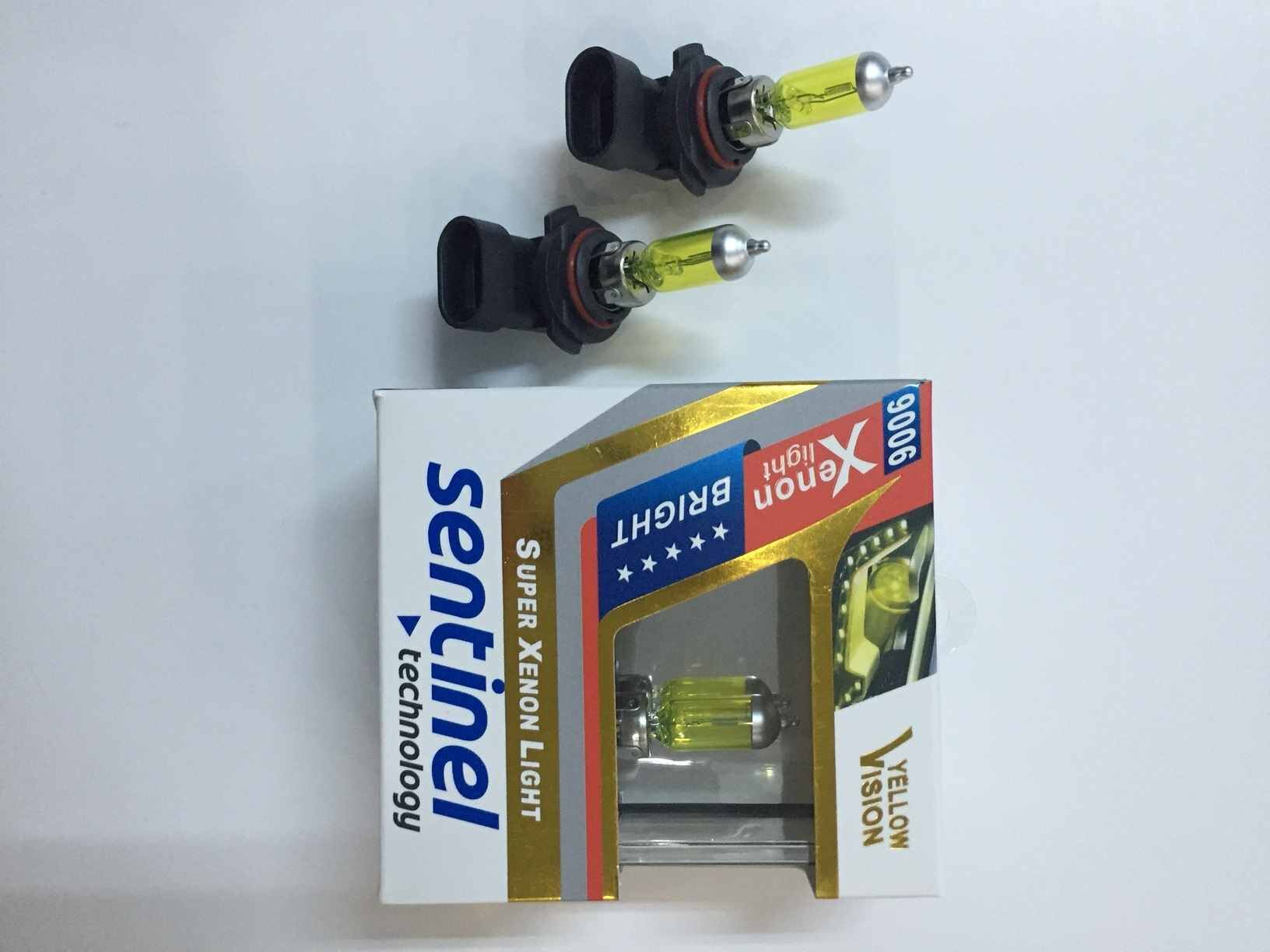 9006 Süper Sarı Işık Ampül 12V Sentinel Sis ve Far Ampulü