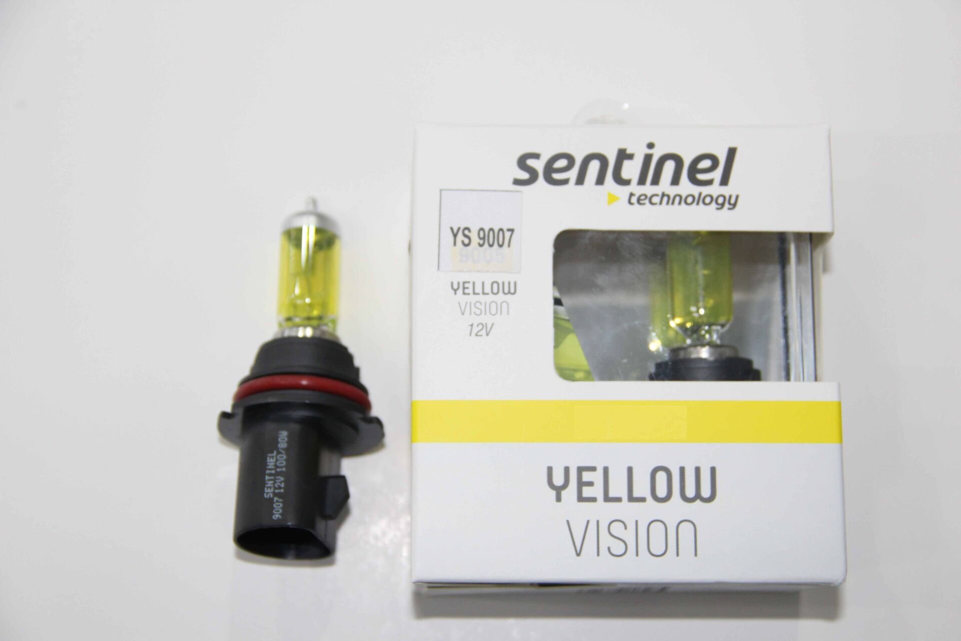 9007 Süper Sarı Işık Ampül 12V Sentinel Far Ampulü