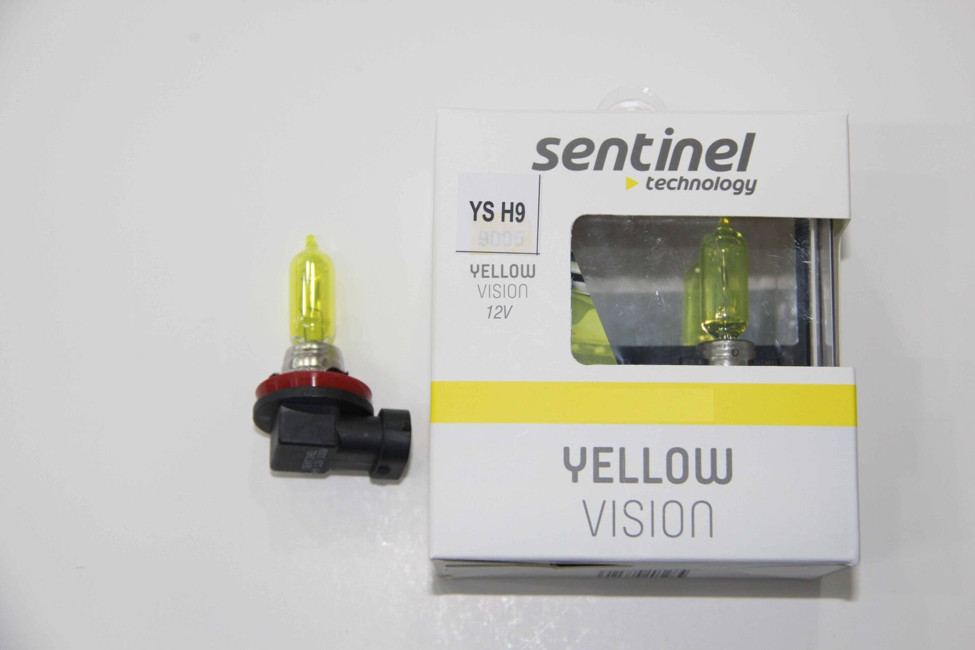 H9 Süper Sarı Işık Ampül 12V Sentinel Halojen Far Ampulü