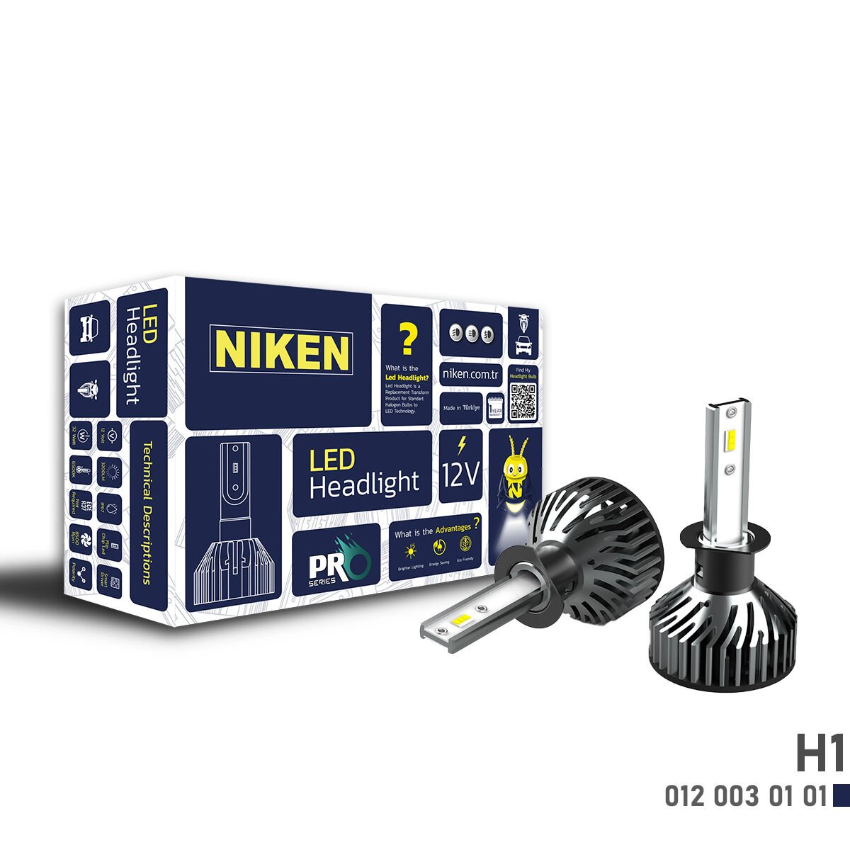 LED Xenon Pro Serisi H1 Far Ampulü – Ultra Beyaz Güçlü LED Aydınlatma Yüksek Performans