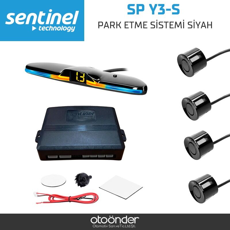 Park Etme Sistemi Siyah Ultrasonik Sensörlü Güvenli Park Yardımcısı