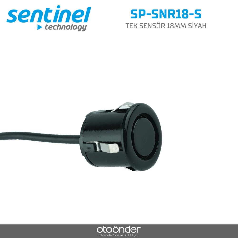 Tek Park Sensörü Siyah 18mm Ultrasonik Park Sensör Ekipmanı
