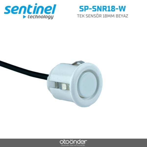 Tek Park Sensörü Beyaz 18mm Ultrasonik Park Sensör Ekipmanı