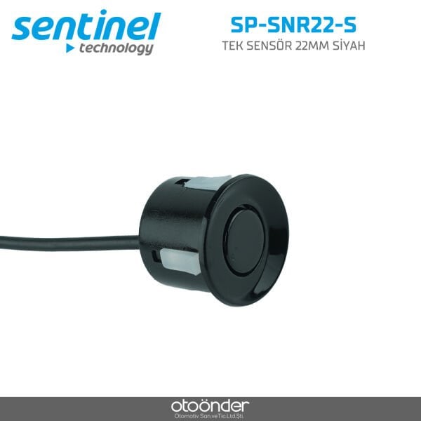 Tek Park Sensörü Siyah 22mm Ultrasonik Park Sensör Ekipmanı