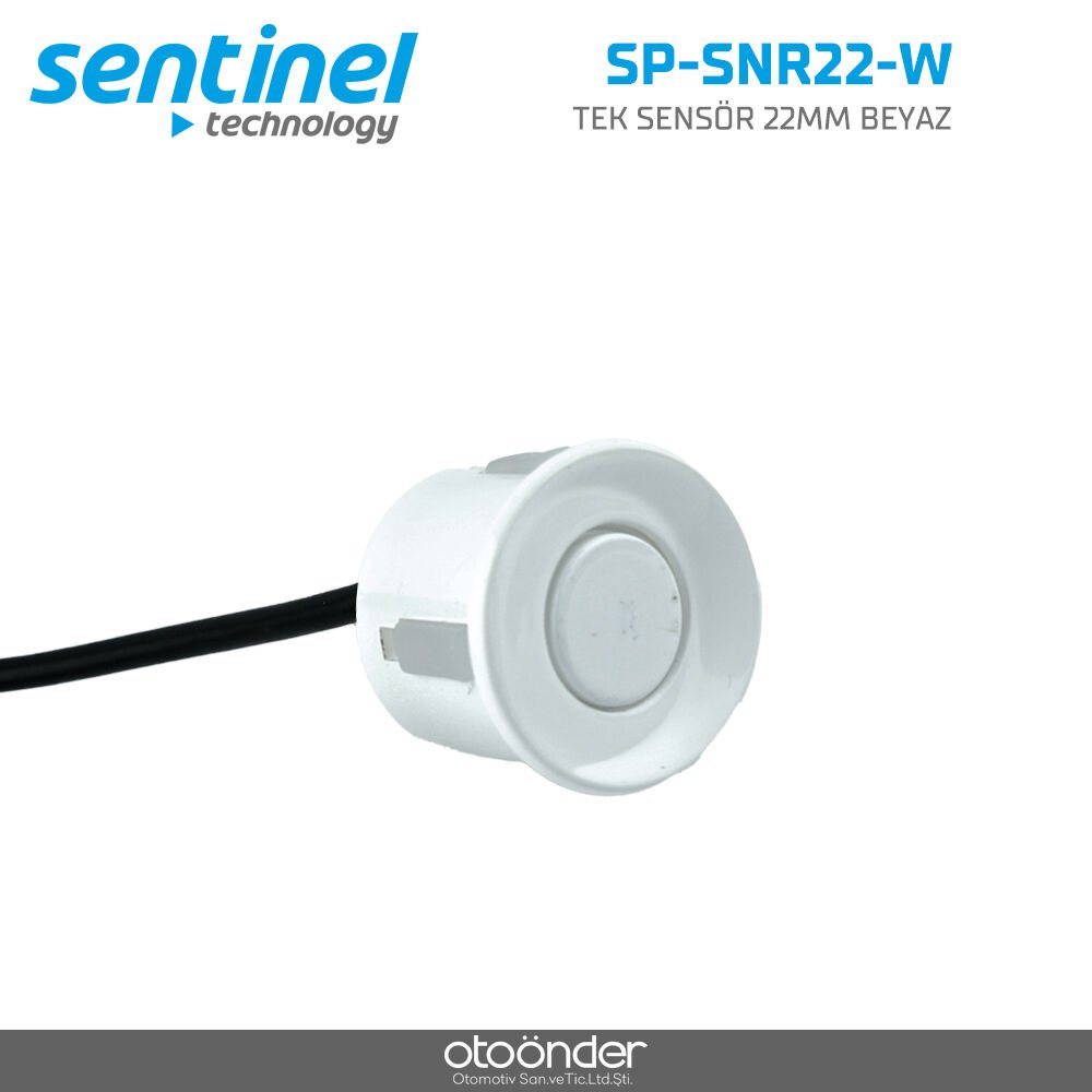 Tek Park Sensörü Beyaz 22mm Ultrasonik Park Sensör Ekipmanı