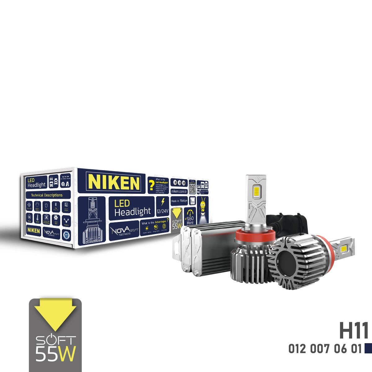 LED Xenon Nova Soft Serisi H11 (55W) – SEO Uyumlu Başlık, Açıklamalar ve Teknik Bilgiler