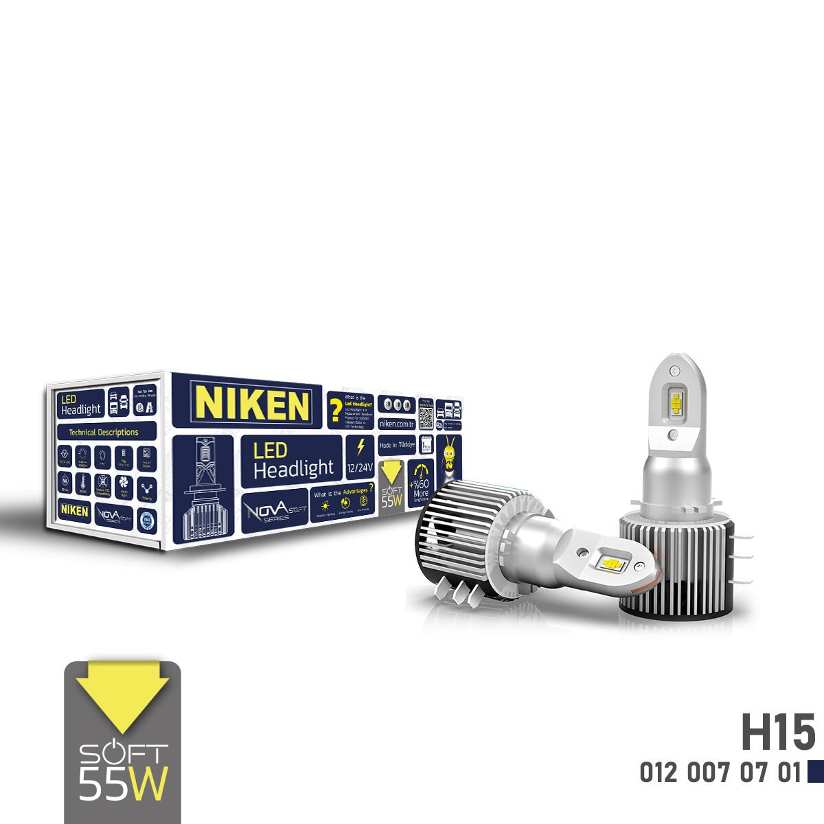 LED Xenon Nova Soft Serisi H15 – SEO Uyumlu Başlık, Açıklama, Teknik Özellikler ve Kullanım Alanları