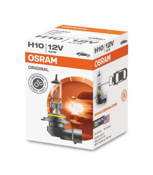 Osram 12V H10 42W 9145 Halojen Far Ampulü | Orijinal Ekipman Kalitesi