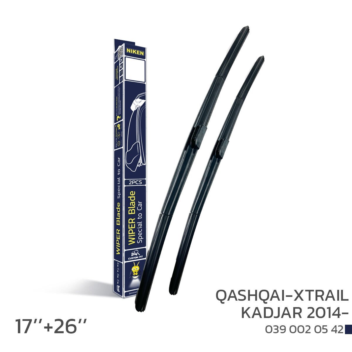 Niken Qashqai – X-Trail – Kadjar 2014- Araca Özel Silecek Takımı