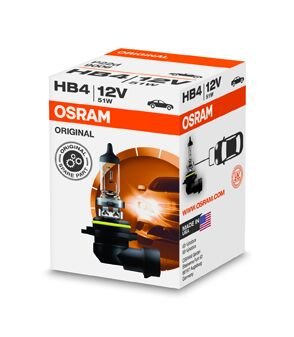 Osram HB4 9006 12V 51W Halojen Far Ampulü – Orijinal Ekipman Kalitesi, Güçlü ve Net Işık
