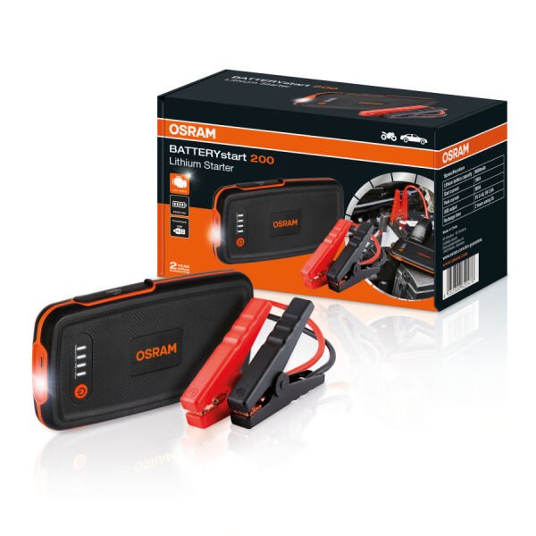 Osram Akü Takviye Cihazı 200 Taşınabilir Akü Jump Starter ve Powerbank