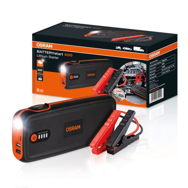 Osram Akü Takviye Cihazı 400 Taşınabilir Jump Starter ve Powerbank