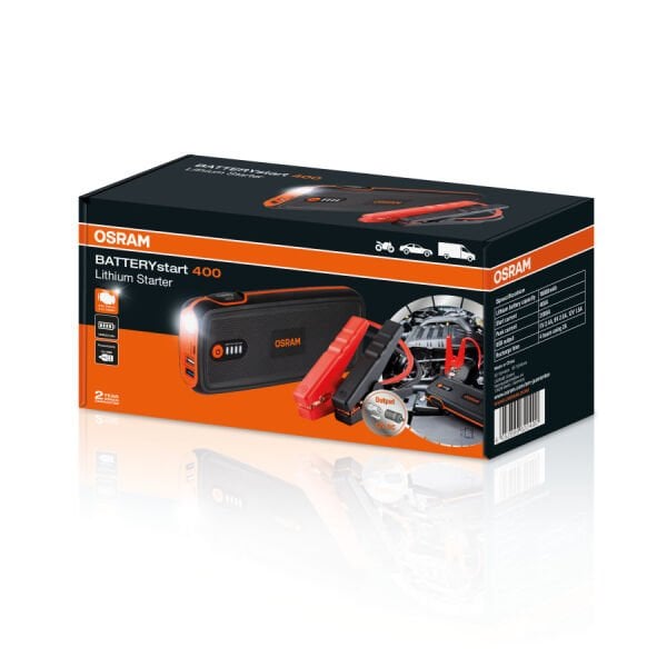 Osram Akü Takviye Cihazı 400 Taşınabilir Jump Starter ve Powerbank