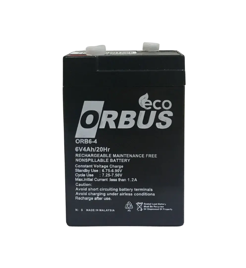 ORBUS ECO 6V 4 Ah Kuru Akü