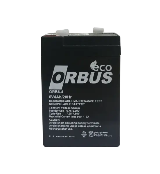 ORBUS ECO 6V 4 Ah Kuru Akü