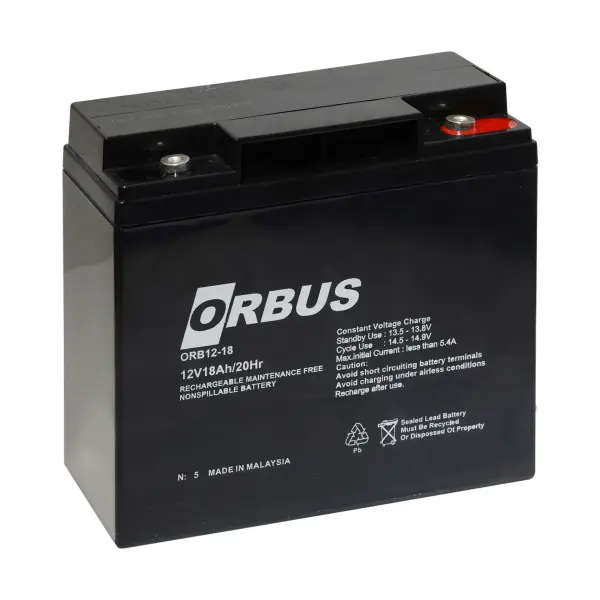 ORBUS 12V 18 Ah Kuru Akü
