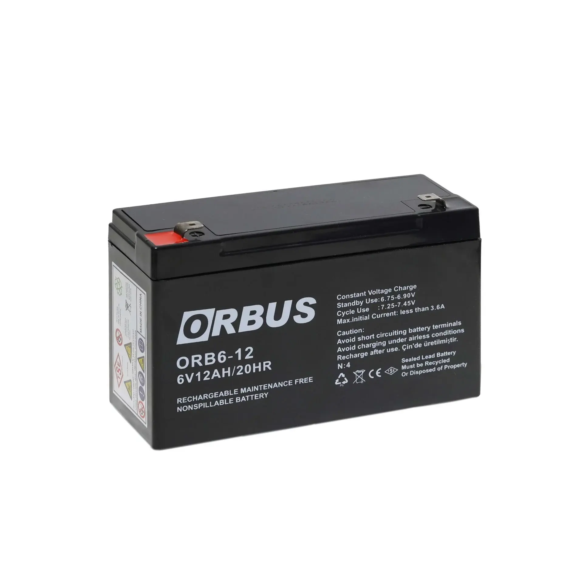 ORBUS 6V 12 Ah Kuru Akü