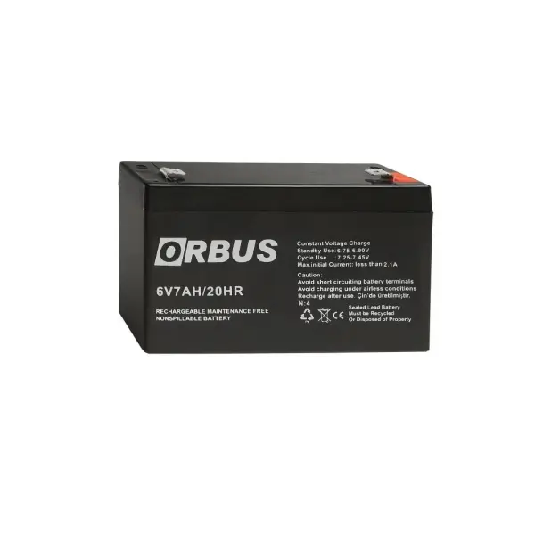 ORBUS 6V 7 Ah Kuru Akü