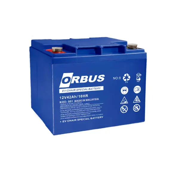 Orbus 12V 42 Ah Engelli Araç Aküsü