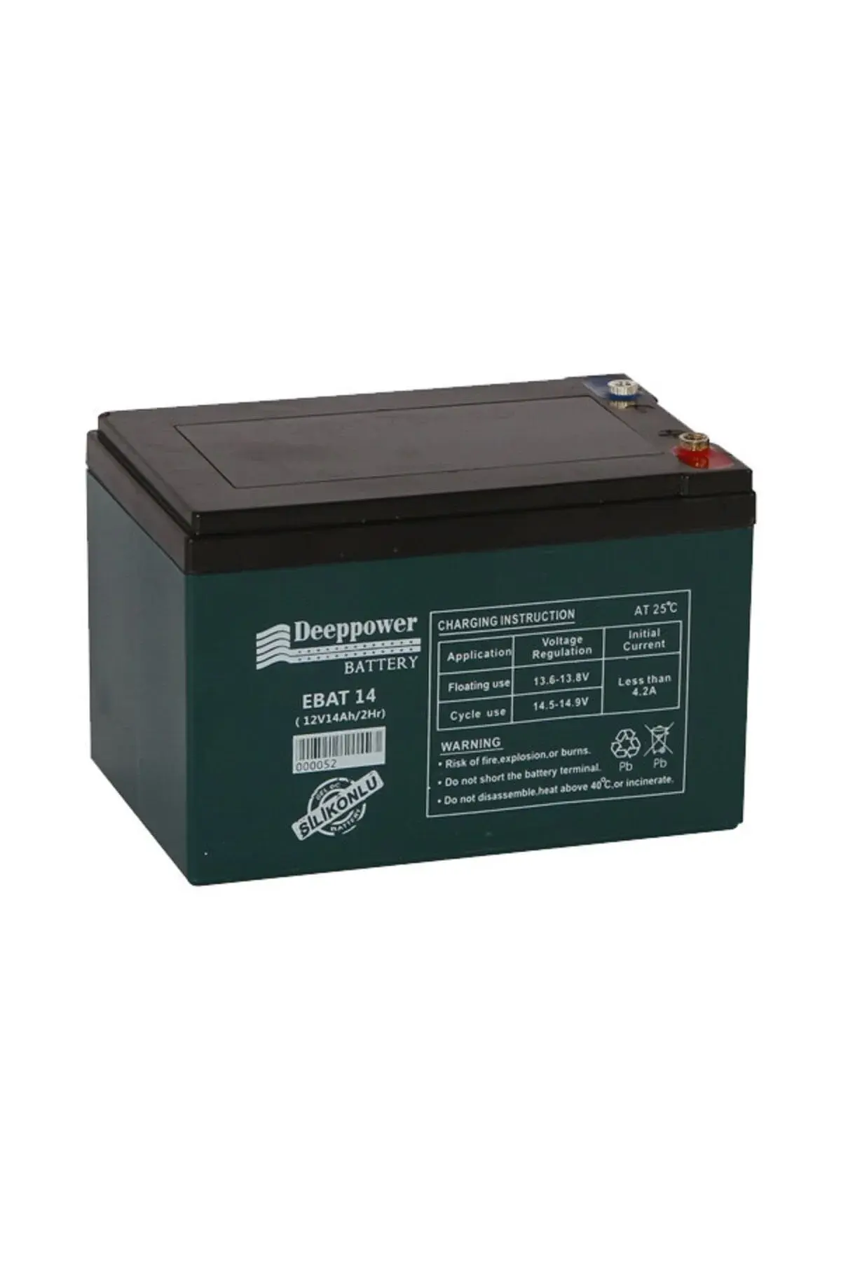 12V 14 Ah Deeppower Elektrikli Bisiklet Aküsü