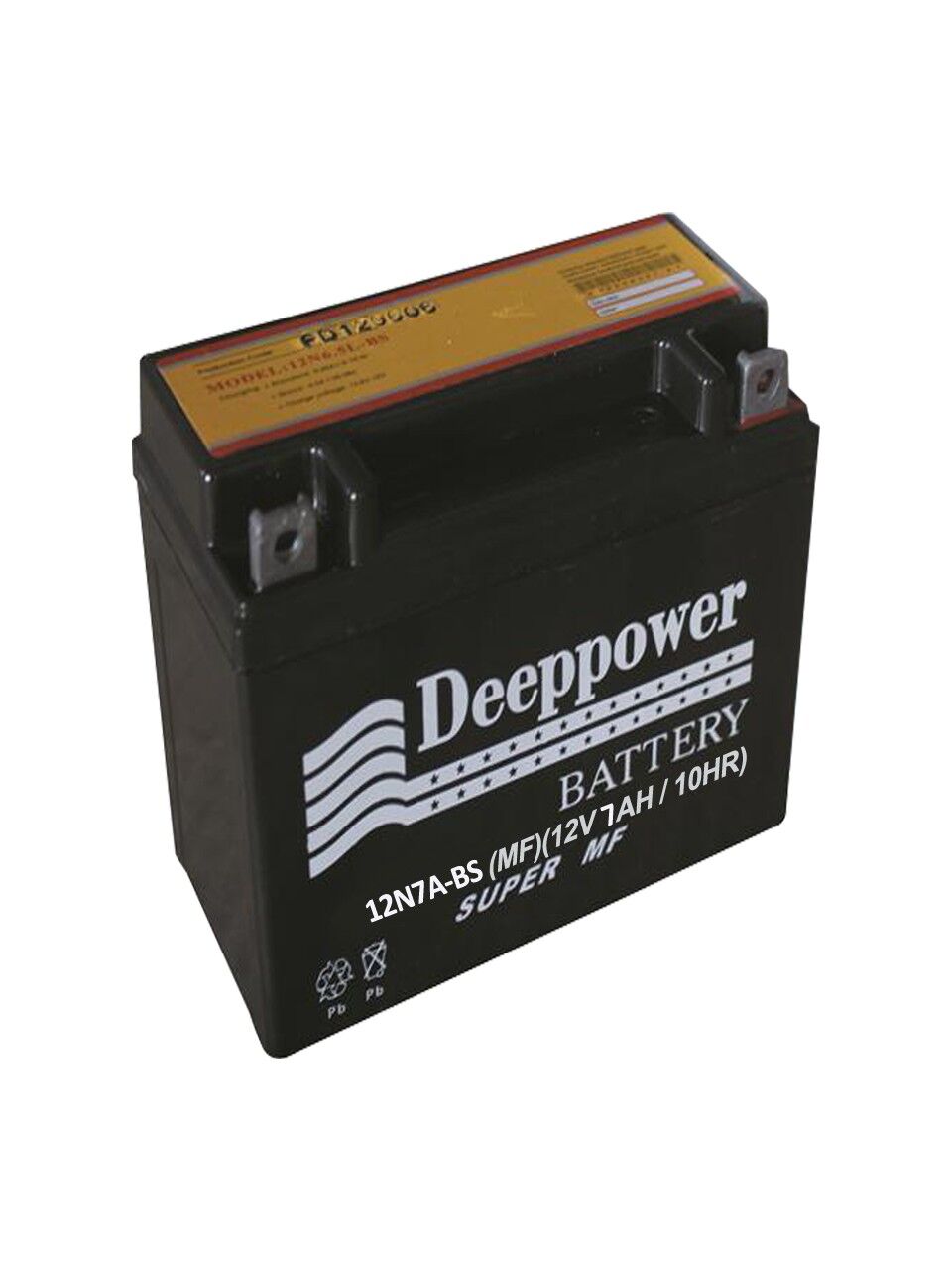 Deeppower 12N7A-BS MF 12V 7 Ah Motosiklet Aküsü