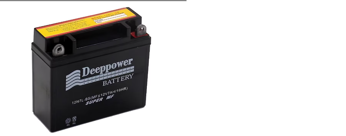 Deeppower 12N7L-BS MF 12V 7 Ah Motosiklet Aküsü