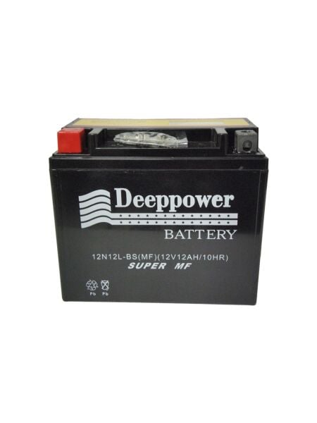 Deeppower 12N12L-BS 12V 12 Ah Motosiklet Aküsü