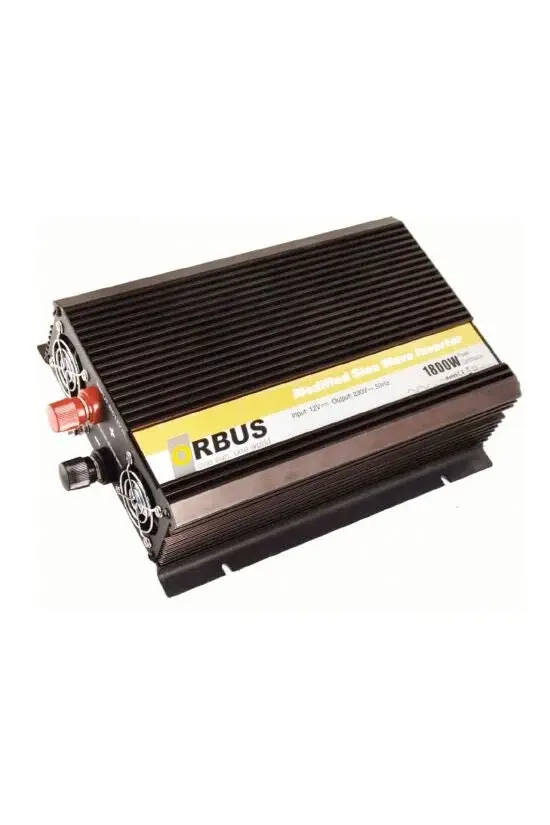 Orbus 12V 1800W Modifiye Sinüs İnvertör Yüksek Güçlü Araç ve Akü Tipi Güç Dönüştürücü