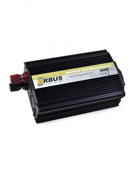 Orbus 12V 300W Modifiye Sinüs İnvertör Araç ve Akü Uyumlu Güç Dönüştürücü