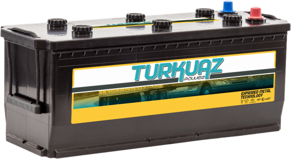 12 V 135 Ah Turkuaz D4A Düz MF İnd Sulu Akü | Endüstriyel Yüksek Kapasiteli Akü