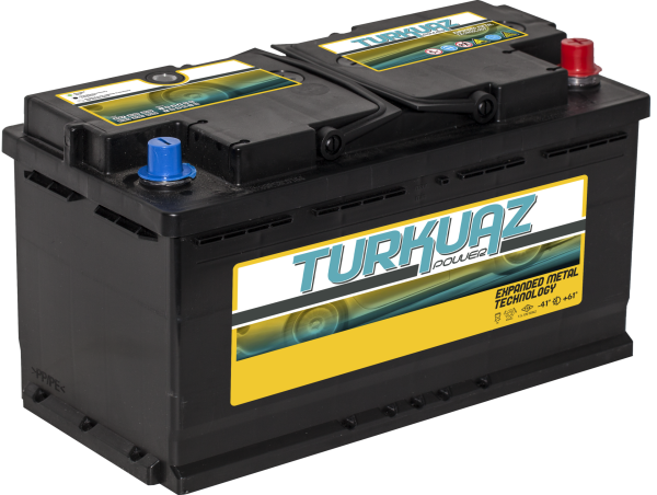 12 V 100 Ah Turkuaz L5 Düz MF Exment Endüstriyel Sulu Akü | Yüksek Kapasiteli Güç Aküsü